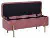 Банкетка-сундук Stool Group Болейн 20A544VF-8167-30 с ящиком, велюр розовый 110x42 фото 3