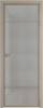 Межкомнатная дверь Profil Doors 4 AX цвет профиля Никель матовый, стекло безопасное 6 мм рэте 600x2000