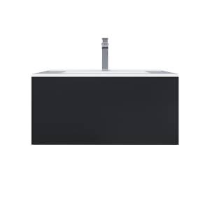 Тумба под раковину Uperwood Parma Premium 3930205464 подвесная, черная, 75 см