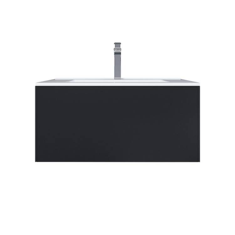 Тумба под раковину Uperwood Parma Premium 3930205464 подвесная, черная, 75 см