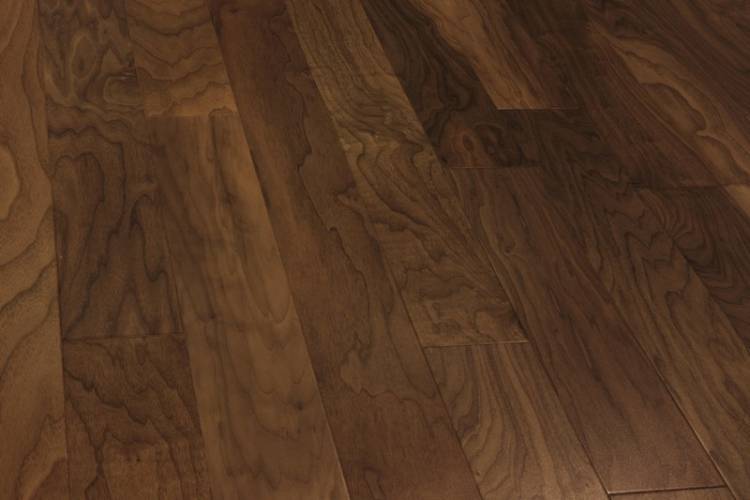 Паркетная доска Wood Bee Exotic (Экзотическая коллекция) Американский Орех Select (Селект) 400-1200x125x12