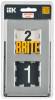 Рамка 2-постовая IEK Brite BR-M22-M-01-K47 алюминий фото 6