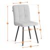Стул Tetchair Medeo LT 25226 бежевый, черный, велюр фото 17