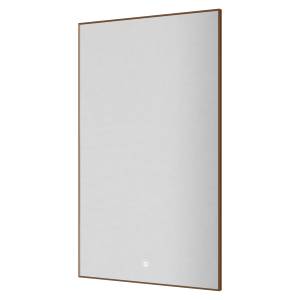 Зеркало Boheme Modern 569-BRB с подсветкой и антизапотеванием, Brushed Bronze, 100x60см