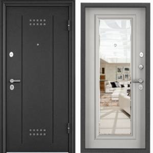 Входная стальная дверь Torex DELTA PRO MP 2477098 Темно-серый букле графит/ПВХ Бьянко 2030x860