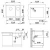 Мойка кухонная Blanco Rotan 340/160-U 523078 белый фото 3