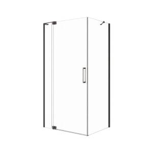 Душевой уголок Cezares SLIDER-AH-1-80-100/110-C-GM профиль оружейная сталь, стекло прозрачное, 100x80x195