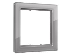 Рамка 1-постовая Ambrella Volt Sigma SF350501 сталь стекло закаленное натуральное