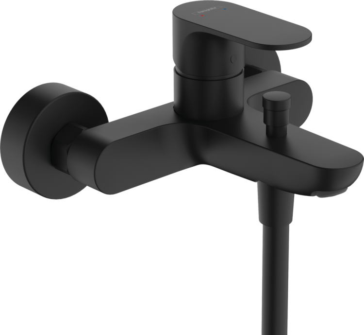 Смеситель для ванны с душем Hansgrohe Rebris S 72443670 черный матовый