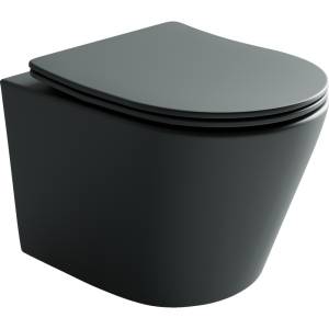 Унитаз подвесной Ceramica Nova Balearica CN6000MDH Rimless темный антрацит матовый