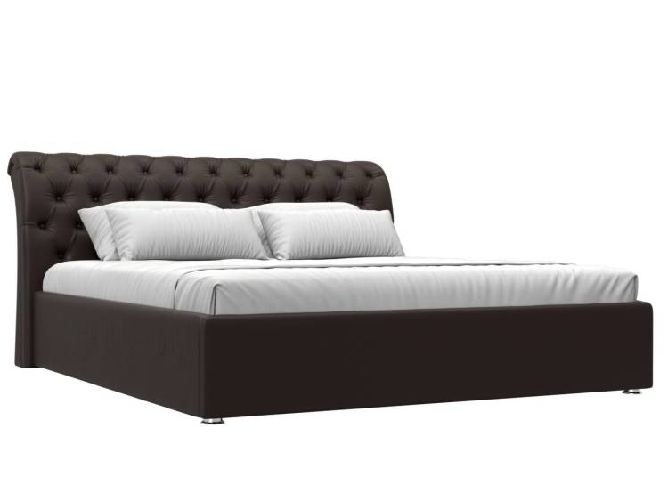 Интерьерная кровать Лига Диванов Сицилия 120874 коричневый 180x200