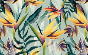 3D Фотообои Artegrafico «Тропический мотив» TR-008 песок