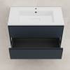 Тумба с раковиной Style Line Лима 90 подвесная, графит фото 5