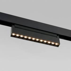 Трековый линейный светодиодный светильник Elektrostandard Slim Magnetic HL02 85010/01 12W 3000K черный
