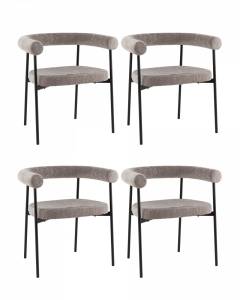Стул обеденный Stool Group Шеви GP0320 FT09 BOX4 ZK Серый 4 шт.