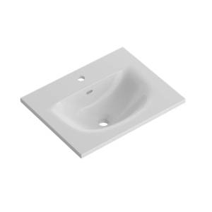 Раковина BelBagno BB-8099-3-40 40 см, белая глянцевая