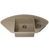 Мойка кухонная Uperwood Quartz UPD-06 3910202121 бежевая, 100.6x51