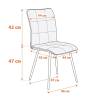Стул Tetchair Bari 21654 серый/черный фото 12