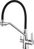 Смеситель для кухни ZorG Steel Hammer SH 903-6 Cr с гибким изливом