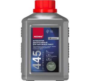 Антисептик декоративный для наружных работ Neomid 445 зеленый мох 0.5 кг