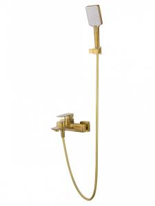 Смеситель для ванны Wonzon & Woghand WW-88639003A-BG с душем, брашированное золото