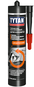 Герметик каучуковый для кровли эластичный Tytan Professional прозрачный 310 мл