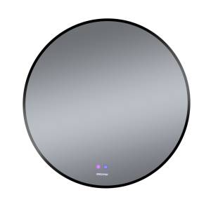 Зеркало Grossman Cosmo-норма Black 1970702 700x700x45 мм, LED с сенсорным выключателем и подогревом