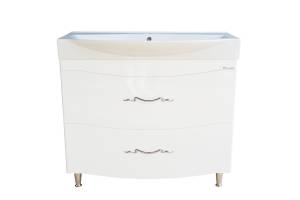 Тумба с раковиной Bellezza Сесилия 105 2 ящ. Белый