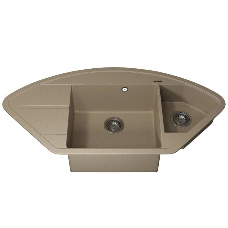 Мойка кухонная Uperwood Quartz UPD-06 3910202121 бежевая, 100.6x51