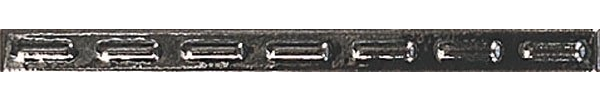 Бордюр Kerama Marazzi Лацио 180 Карандаш стежок металл 20x1.5