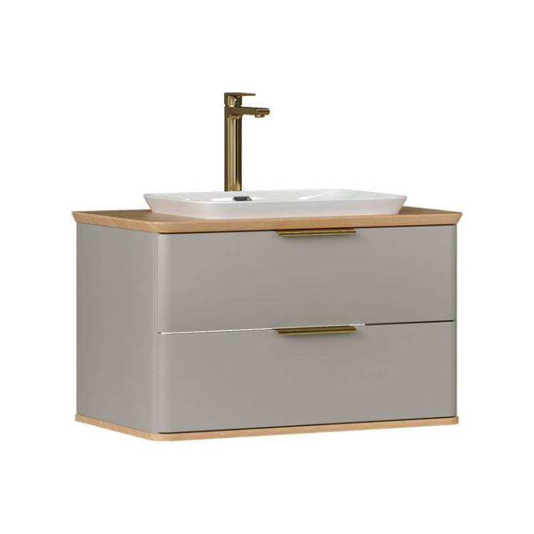 Тумба под раковину Equil Desert tpDSRT80.2Y-25 подвесная, амарок, 82x48