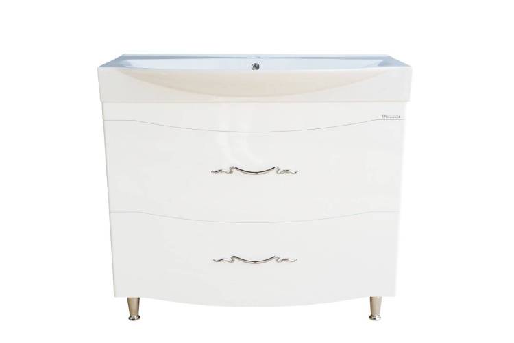Тумба с раковиной Bellezza Сесилия 105 2 ящ. Белый