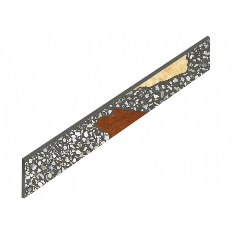 Плинтус ColiseumGres Палладио 610130005320 Блэк 7.2x60