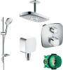 Душевой комплект Hansgrohe Raindance Select E 300 27384000+26620000+26457000+15708000+1800180