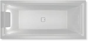 Акриловая ванна Riho Bathtubs B100004005 Still square 170x75, светодиоды и подголовник с размещением слева