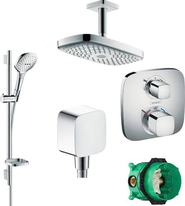 Душевой комплект Hansgrohe Raindance Select E 300 27384000+26620000+26457000+15708000+1800180