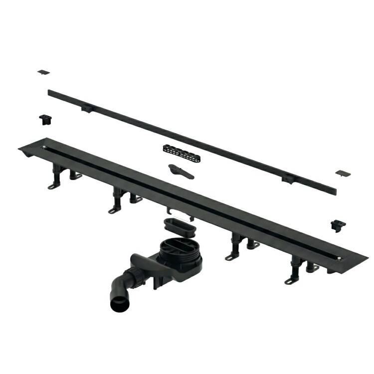 Душевой лоток Splendy Vario Drain VD30512KYBM черный матовый, 120 см
