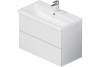 Тумба с раковиной Am.Pm Gem M90-FHX0802WG-WCC0802WG подвесная, 2 ящика, белый глянец, 80 см