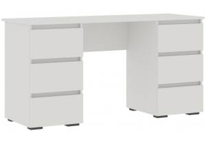 Стол письменный Woodville Элла ПС 02 547992 белый/белый 142x50x73