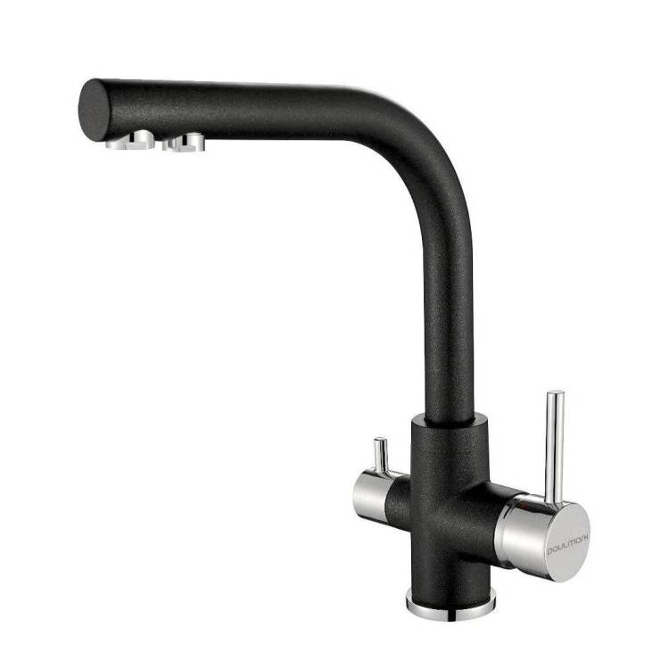 Смеситель для кухни Paulmark Essen Es213011-BLM черный