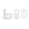 Унитаз-компакт Comforty CF41363C, сиденье микролифт, тонкое, белый глянец фото 7