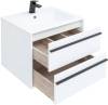 Мебель для ванной Aquanet Lino 60 белый матовый фото 6