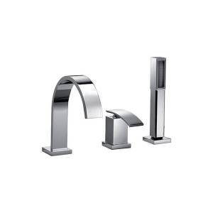 Смеситель для ванны Jacuzzi Glint 0IQ00016JA00 на 3 отверстия, хром
