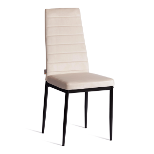 Стул Tetchair Easy (mod. JSC02-1) 21255 металл, флок, beige (бежевый) HLR2/черный