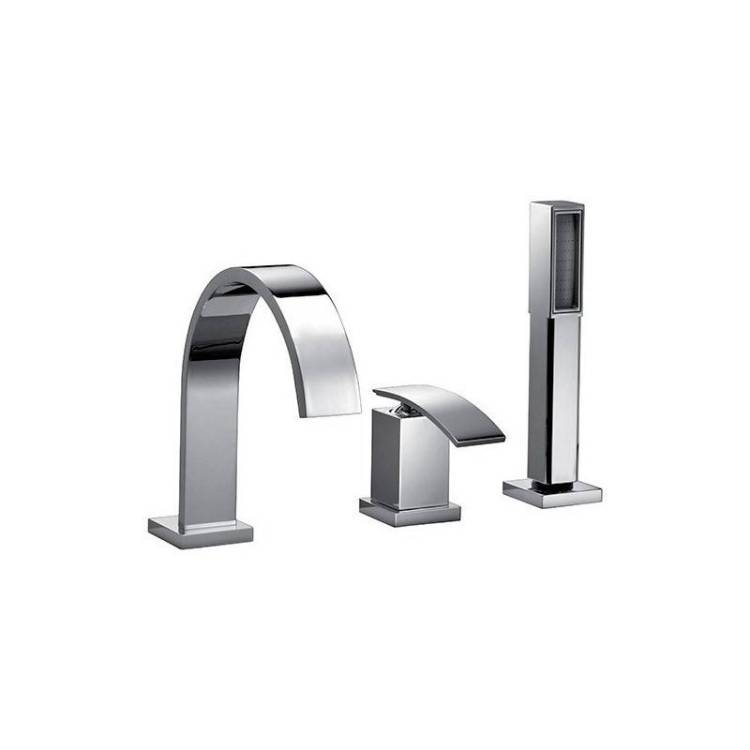 Смеситель для ванны Jacuzzi Glint 0IQ00016JA00 на 3 отверстия, хром