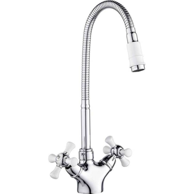 Смеситель для кухни РМС SL92W-279F хром, белый