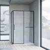 Душевой уголок Vincea Slim Soft VSR-1SS9012CLB 1200x900, профиль черный, стекло прозрачное
