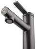 Смеситель для раковины Wonzon & Woghand WW-H1017-BGG с функцией полоскания, темный графит фото 3