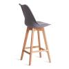 Стул барный Tetchair Tulip Bar (mod. C1014H-1) 21242 Grey (серый) 92717/натуральный 42x47.5x104 фото 3