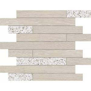 Мозаика Estima Kraft Wood 70621 Mosaic/KW00_NR/CM00_NS/30x35x10/Muretto White/Nordic 30x35